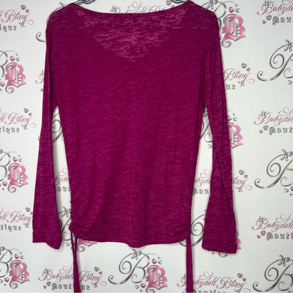 F&F activewear top lightweight rutched on sides cinching size USA 6.πππ - Picture 2 of 8